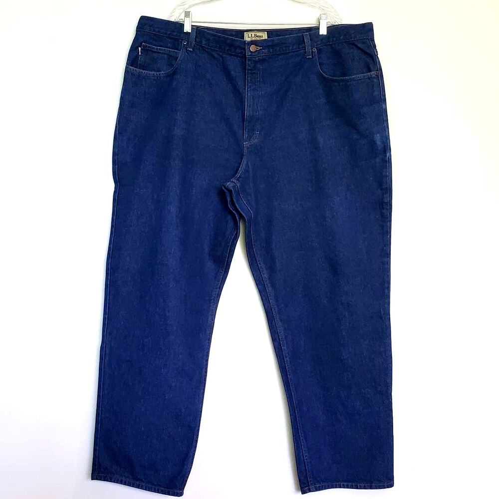 LL Bean Relaxed Fit Men's Big and Tall Jeans 46X32 Outdooor Gorpcore Rugged Fit